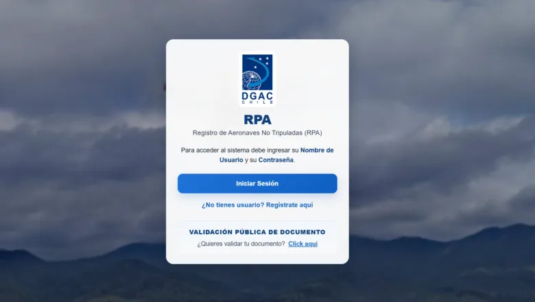 La DGAC habilita su nueva plataforma en línea para registrar drones (RPA)